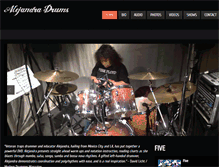 Tablet Screenshot of alejandradrums.com